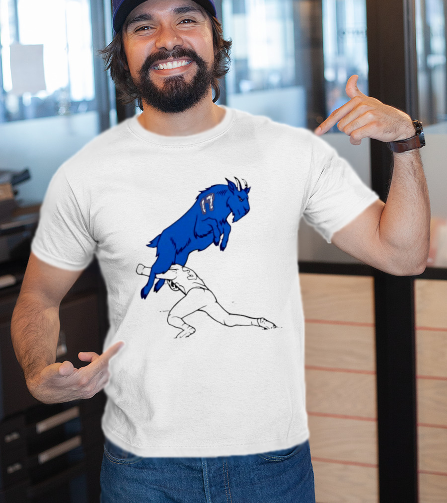 Buffalo Bills Jumping Goat Football T-Shirt