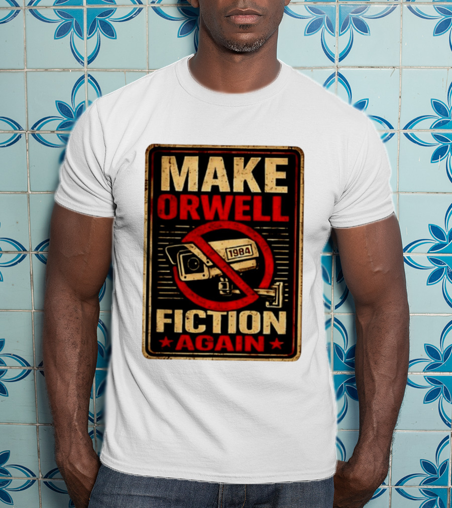Make Orwell 1984 Fiction Again Camera T-Shirt