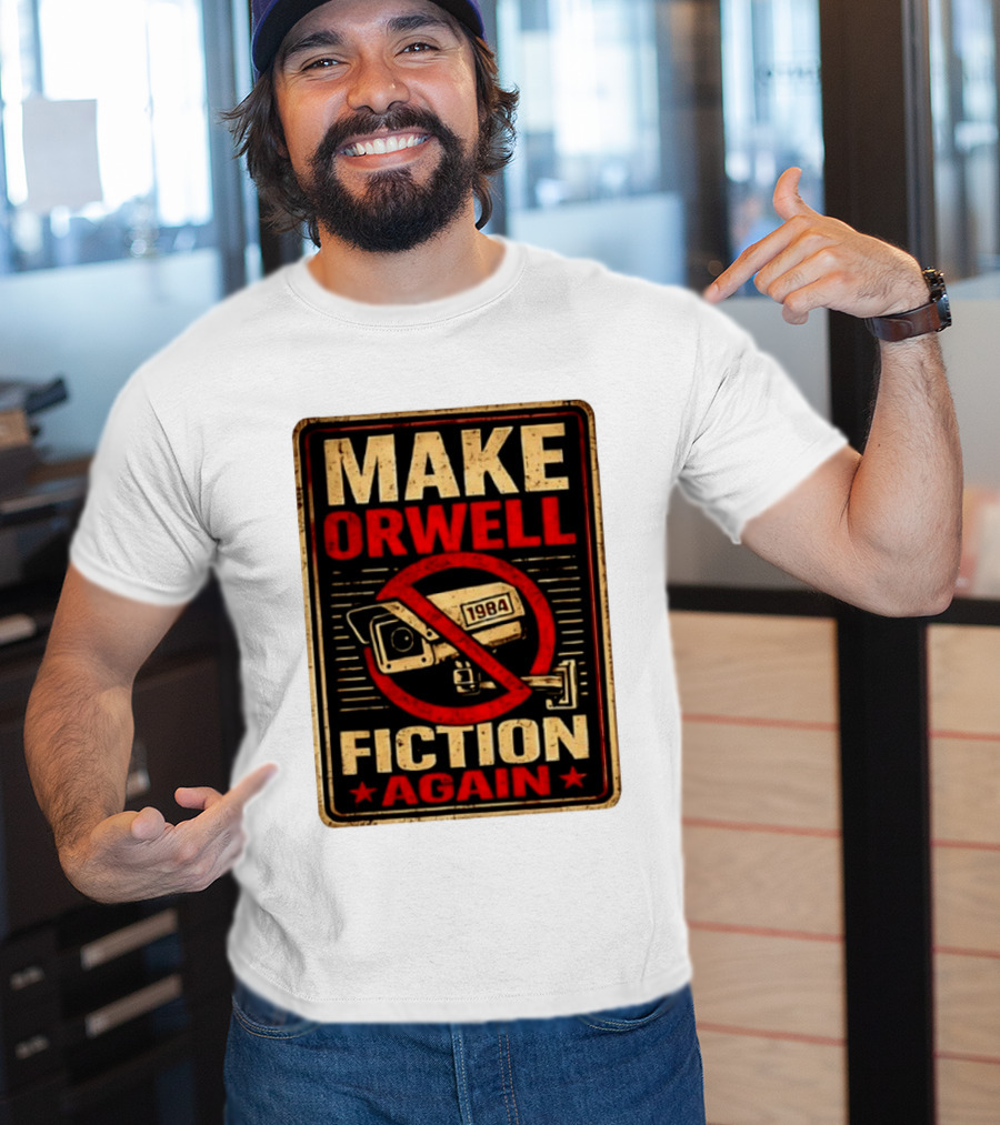 Make Orwell 1984 Fiction Again Camera T-Shirt