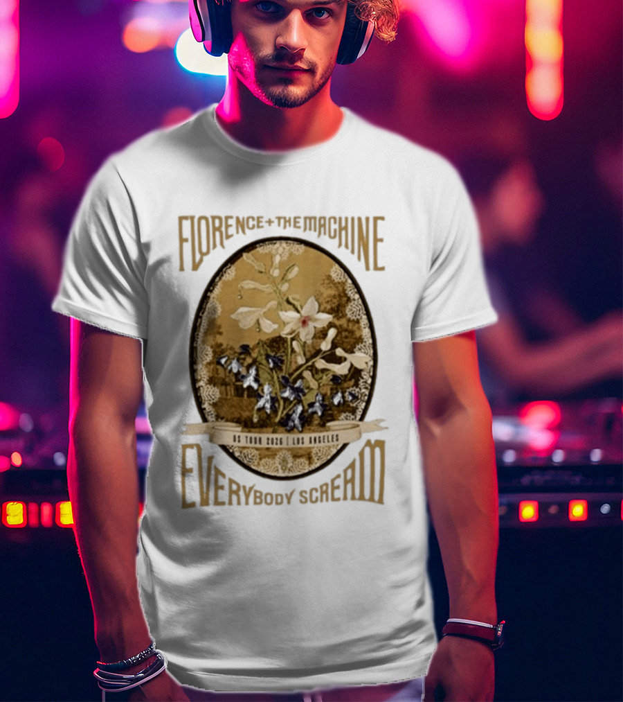 Florence + The Machine Everybody Scream US Tour 2026 Los Angeles T-Shirt