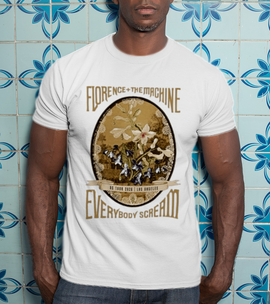 Florence + The Machine Everybody Scream US Tour 2026 Los Angeles T-Shirt