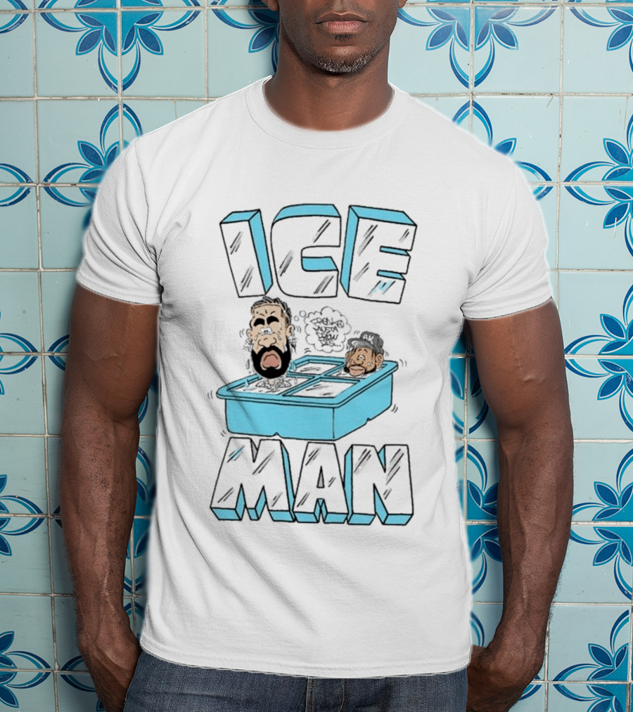 Freakorico Ice Man Cartoon Characters In Ice Cube Tray T-Shirt