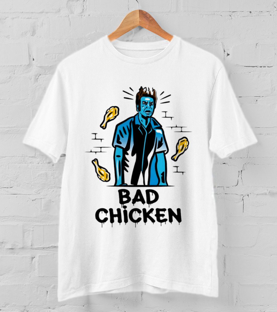 Kramer Bad Chicken Fried Ice Cream Character Bucket T-Shirt
