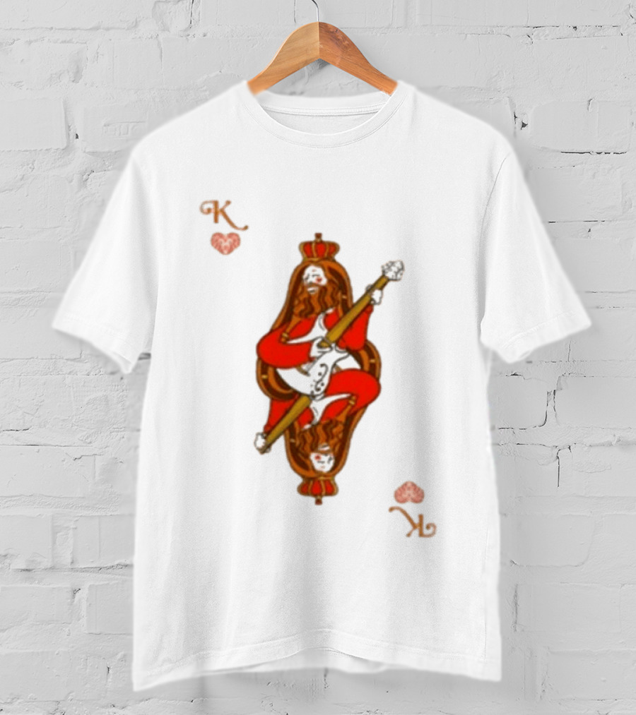 Mike Love King Of Hearts Cream Playing Guitar T-Shirt