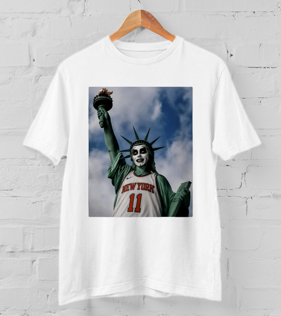 New York 11 Statue Of Liberty Joker Mashup T-Shirt