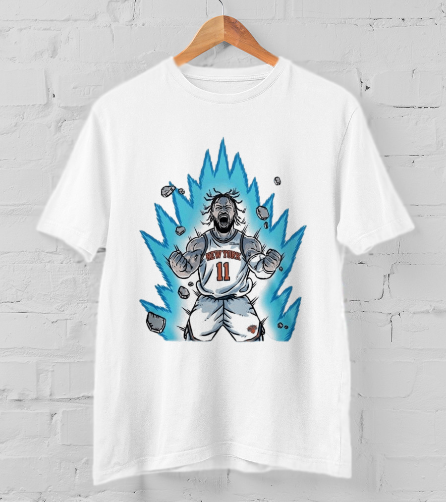 New York Knicks Jalen Brunson Super Saiyan Power 2000 Basketball Energy T-Shirt