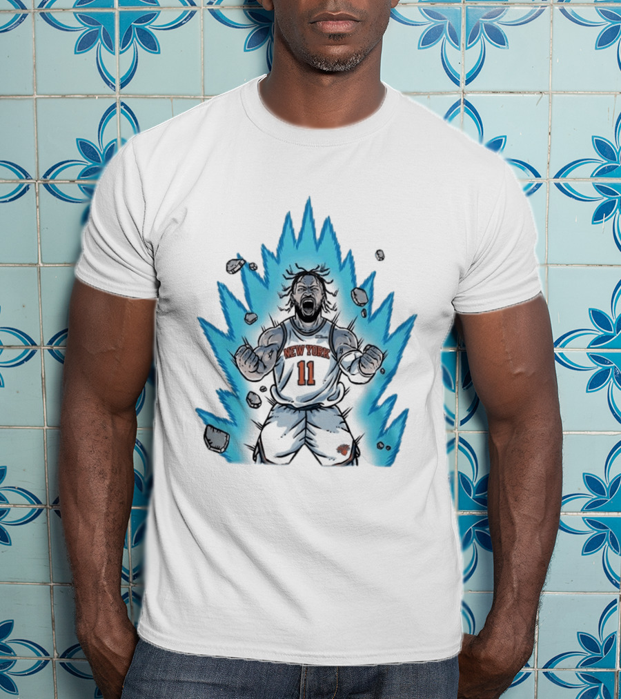 New York Knicks Jalen Brunson Super Saiyan Power 2000 Basketball Energy T-Shirt
