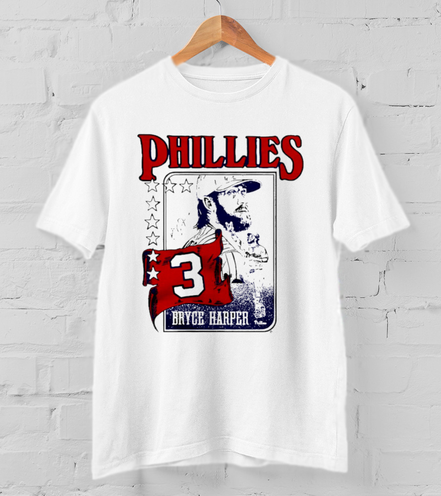 Phillies Bryce Harper 3 Star Player Philadelphia T-Shirt
