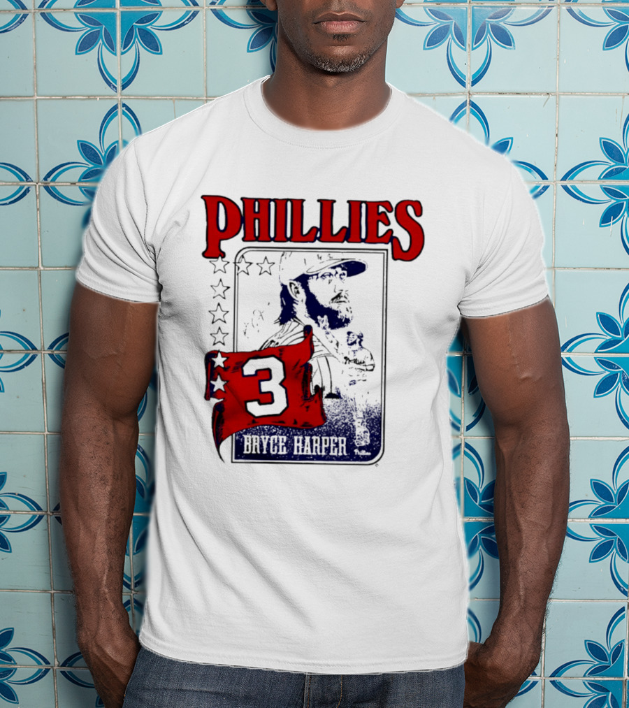 Phillies Bryce Harper 3 Star Player Philadelphia T-Shirt