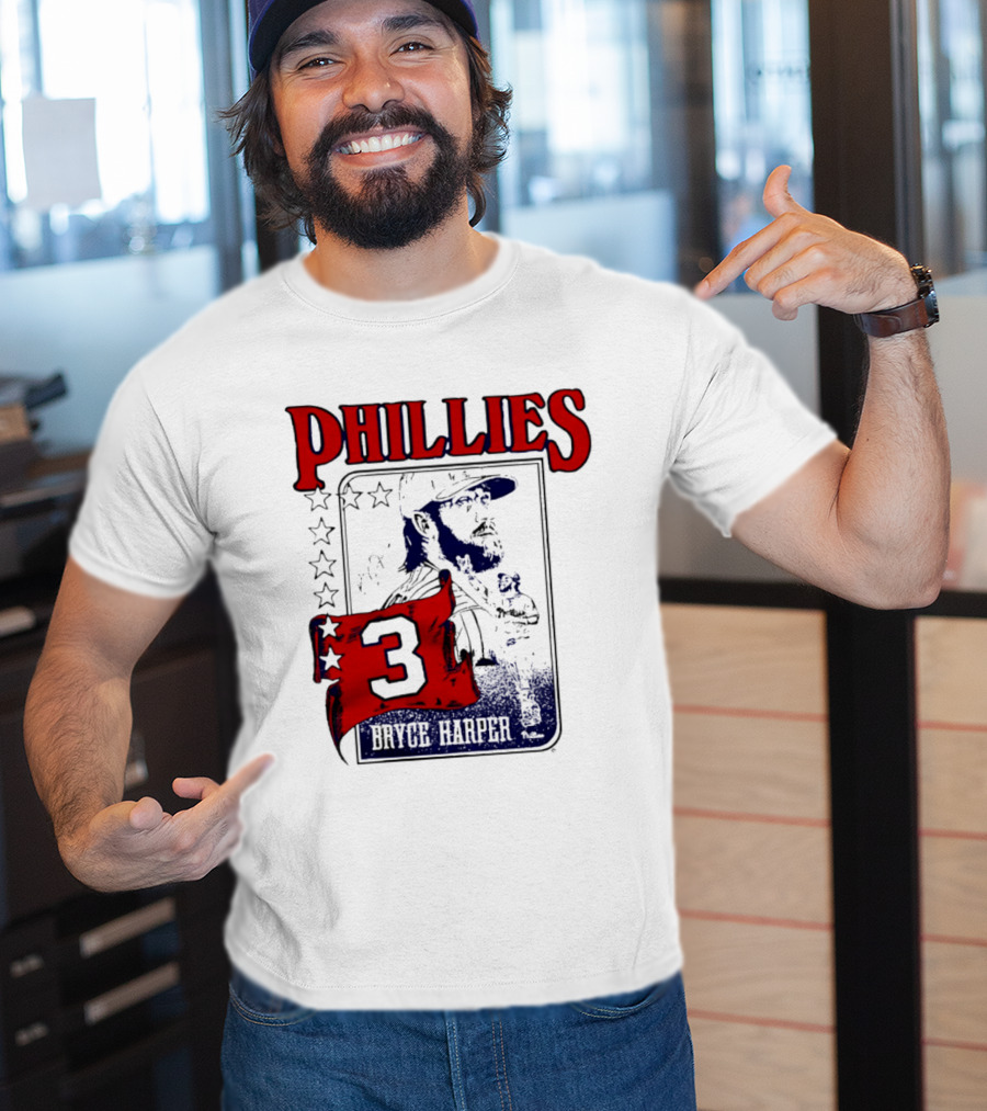 Phillies Bryce Harper 3 Star Player Philadelphia T-Shirt
