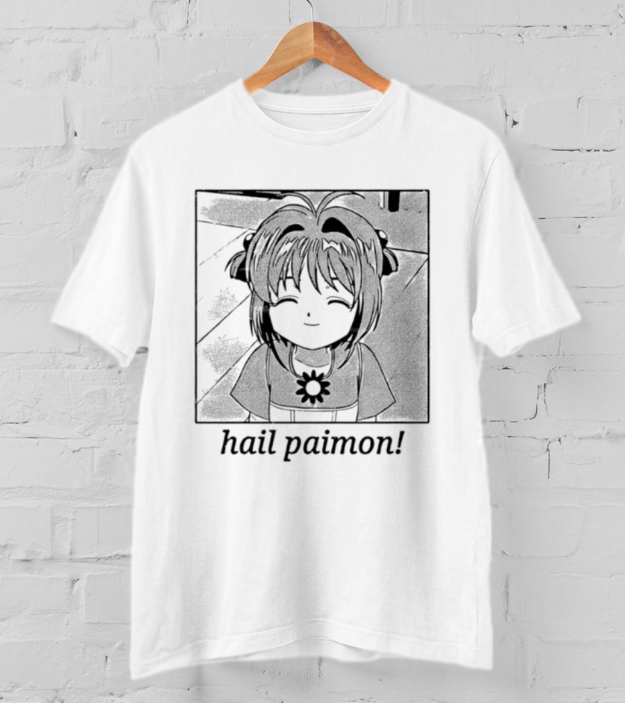 Sakura Kinomoto Hail Paimon Anime Manga T-Shirt