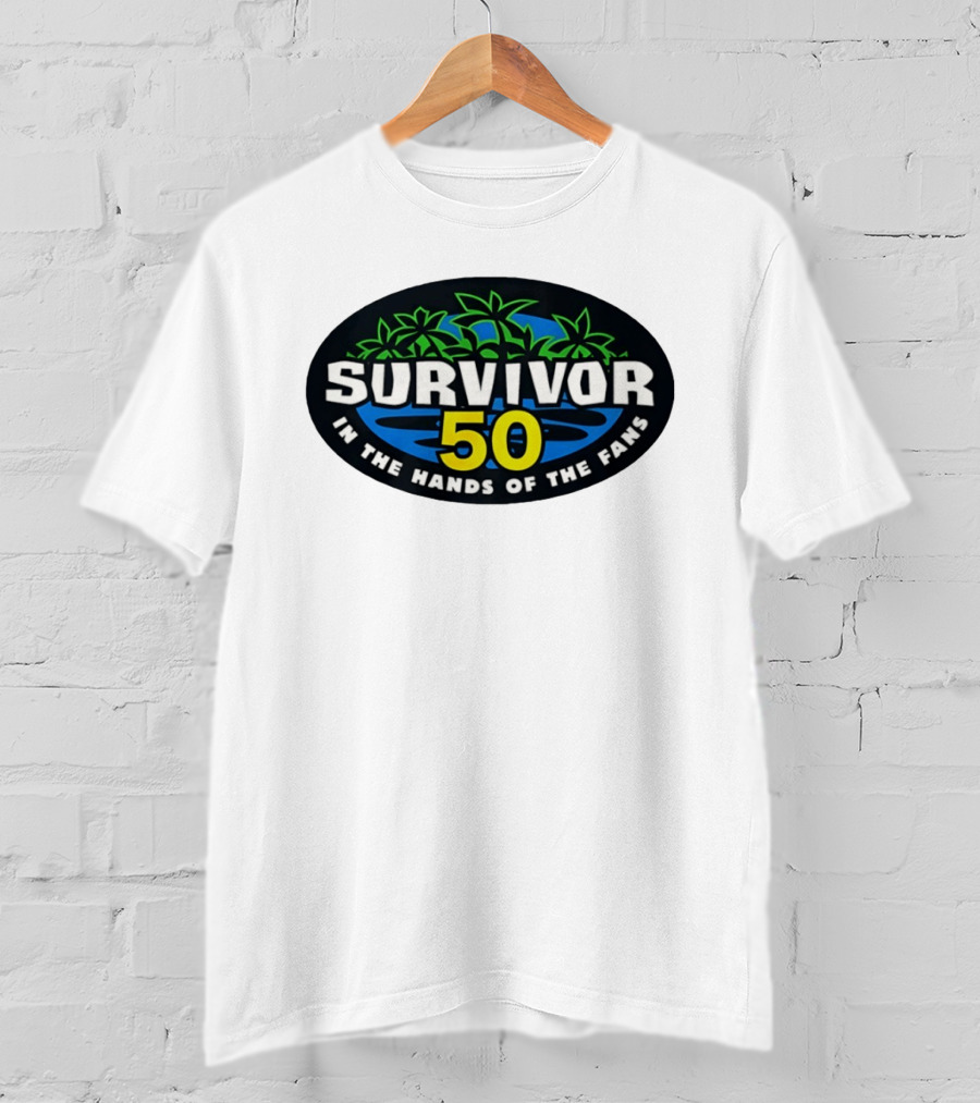 Survivor 50 In The Hands Of The Fans Island Palms Oval T-Shirt