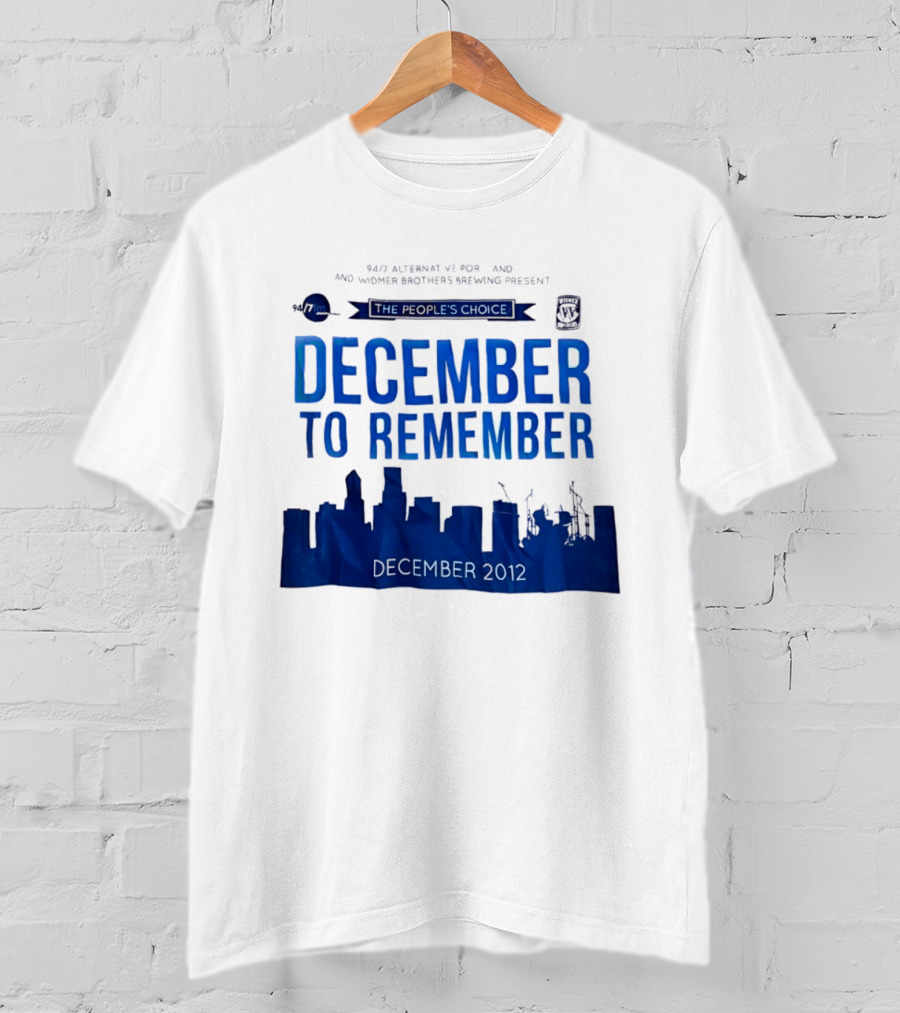 9.43 Alternative Portland Widmer Brothers Brewing December To Remember 2012 T-Shirt
