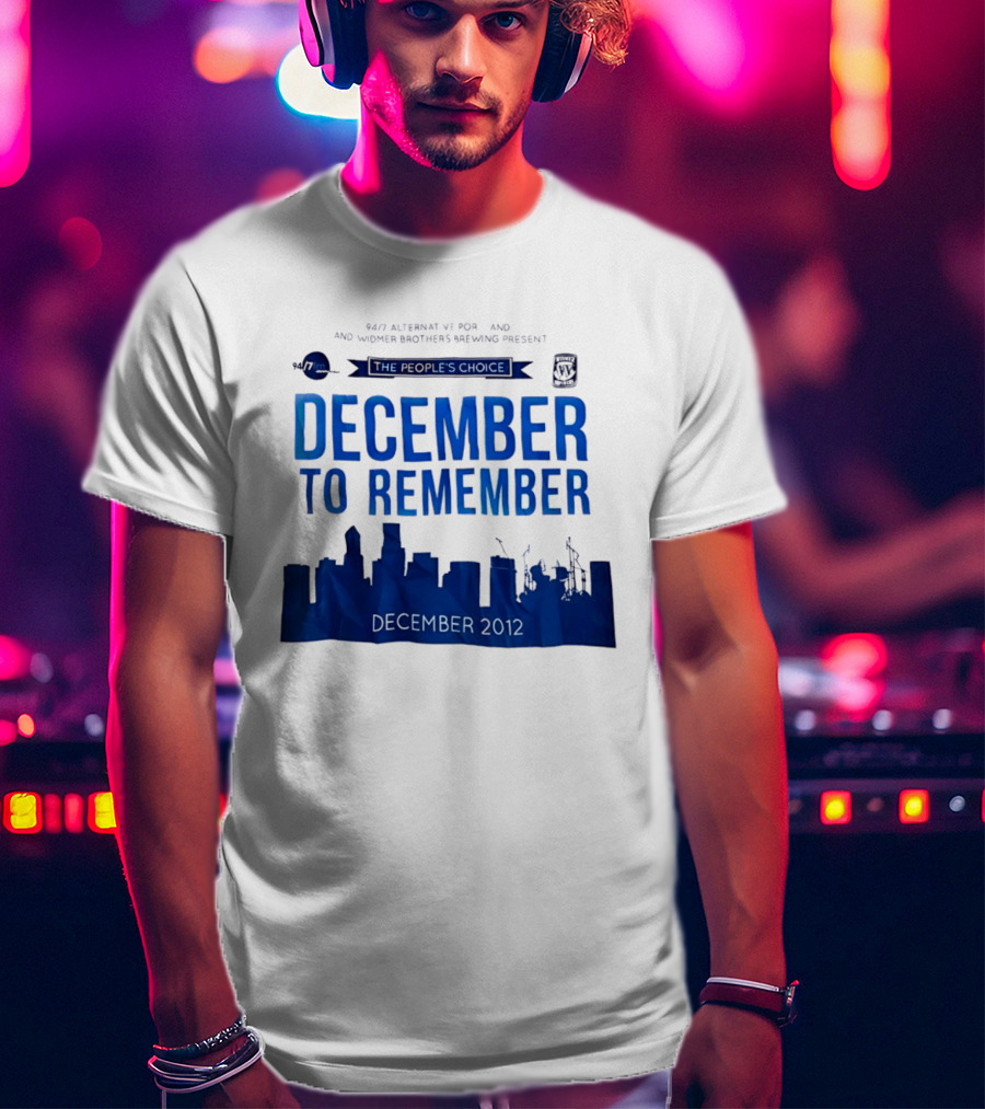 9.43 Alternative Portland Widmer Brothers Brewing December To Remember 2012 T-Shirt