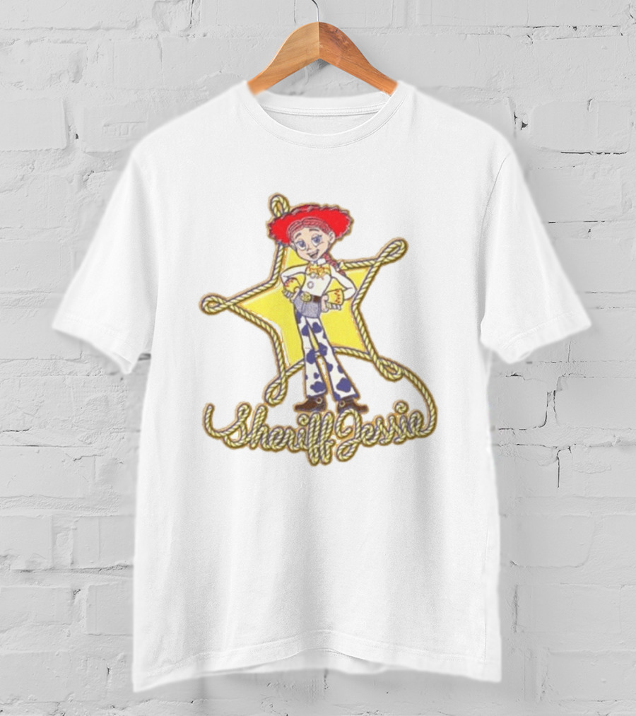 Sheriff Jessie Toy Story 5 Star Badge Rope Cowgirl T-Shirt