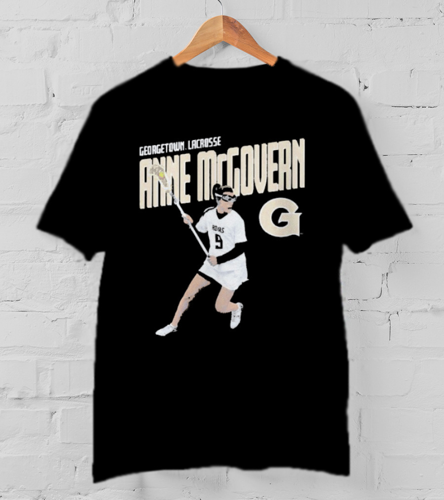 Anne McGovern Georgetown Lacrosse Player Number 9 T-Shirt