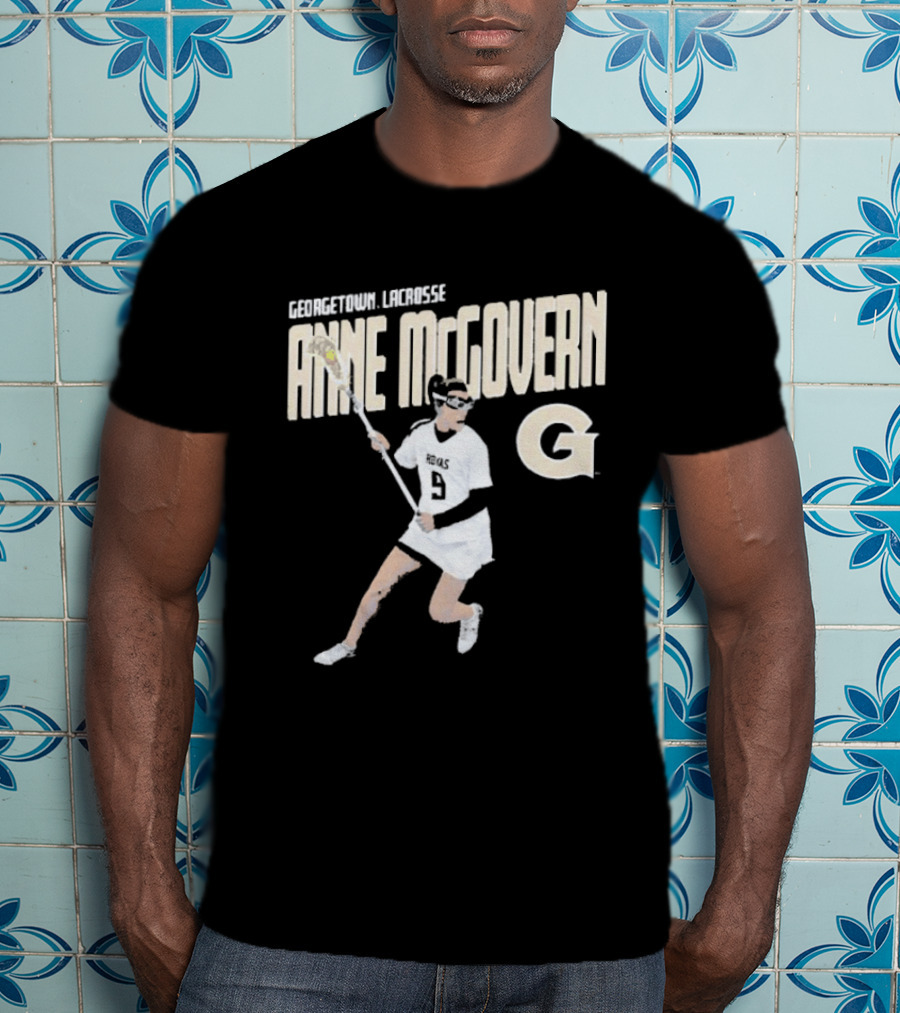 Anne McGovern Georgetown Lacrosse Player Number 9 T-Shirt