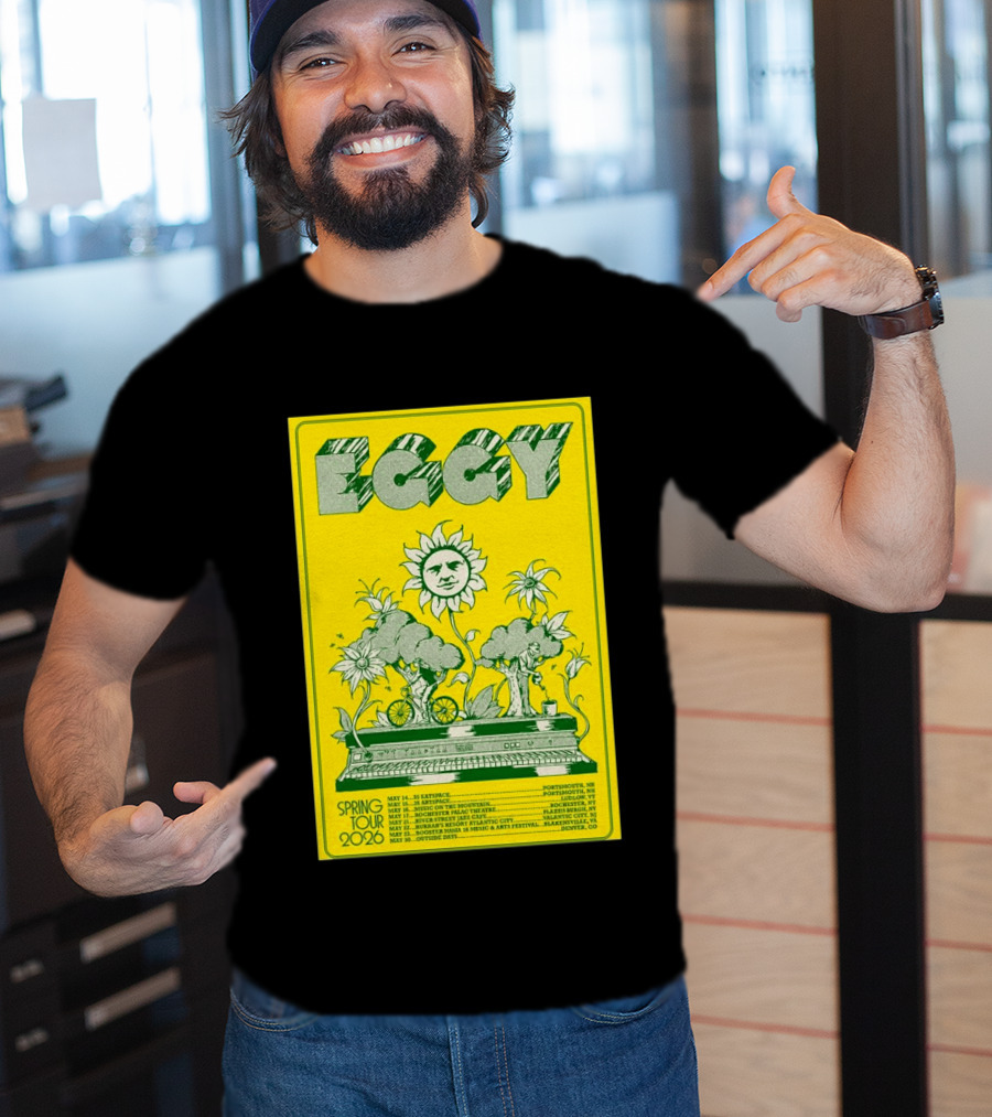 Eggy Spring Tour 2026 Concert With Sunflower And Piano T-Shirt