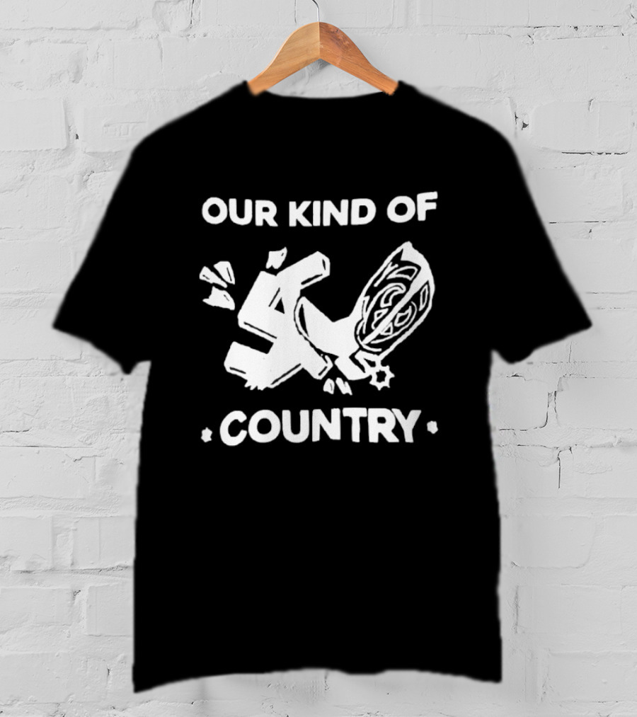 Our Kind Of Country Cowboy Boot Swastika T-Shirt