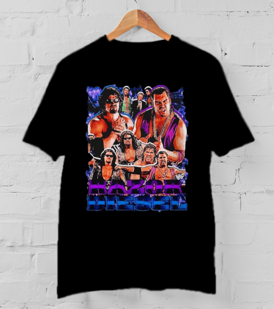 WWF Razor Ramon Diesel Kevin Nash Wrestling Legends History T-Shirt