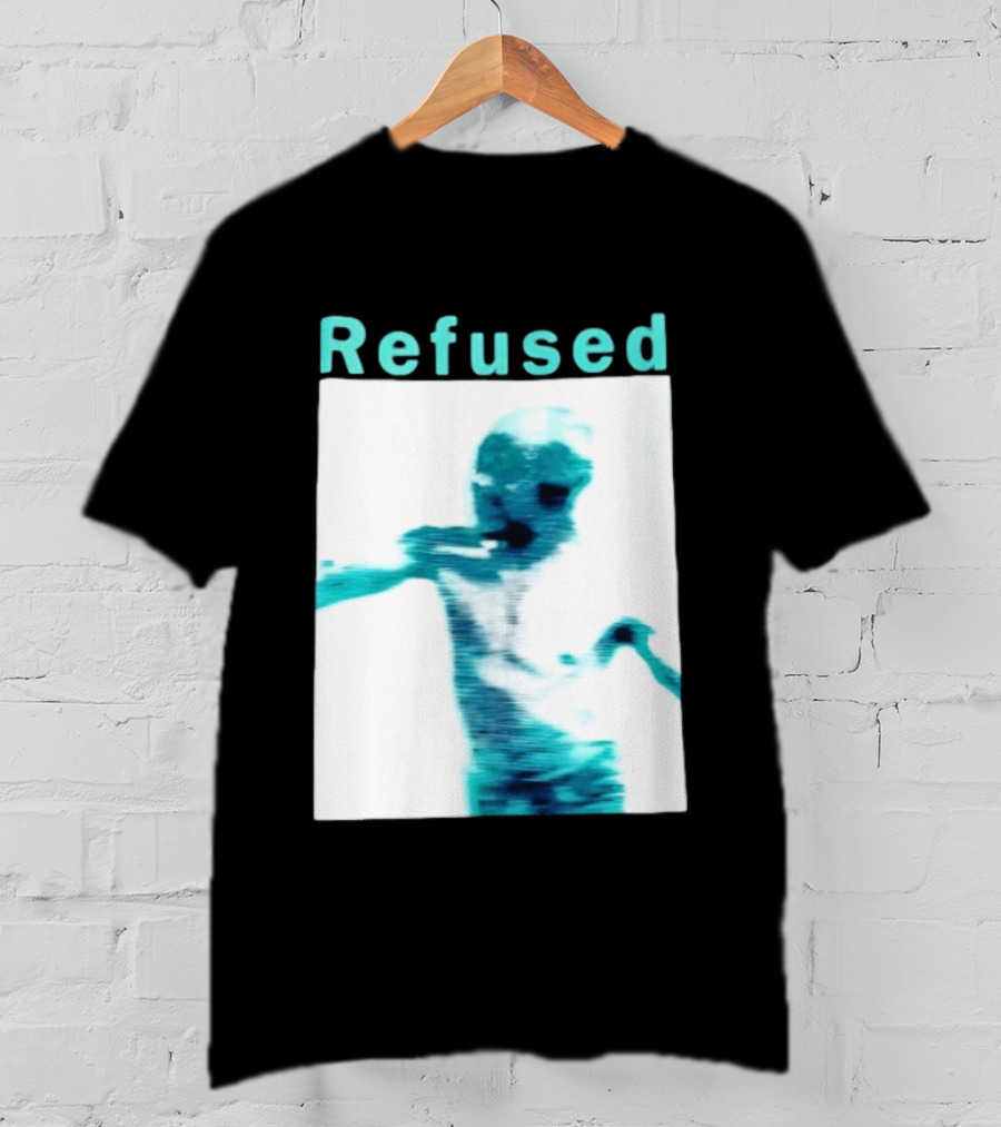 Refused Songs To The Flames Of Discontent Distorted Blue Figure T-Shirt