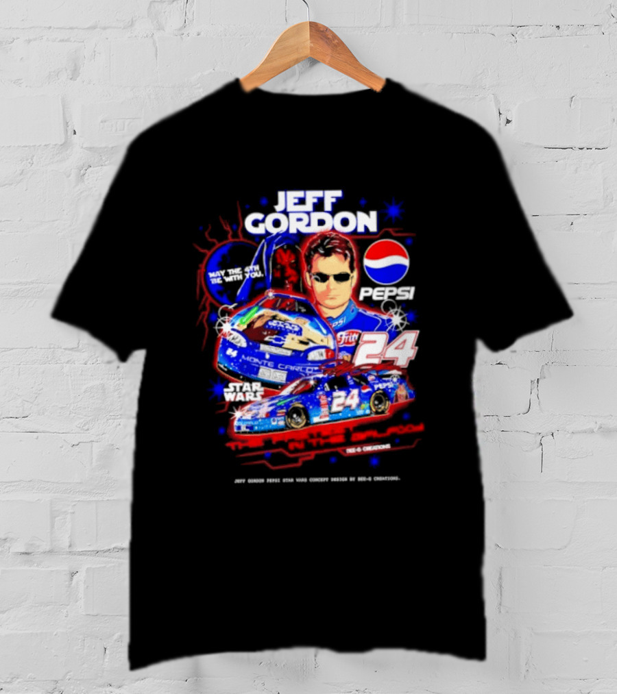 Jeff Gordon Pepsi Star Wars Monte Carlo 24 NASCAR Racing T-Shirt