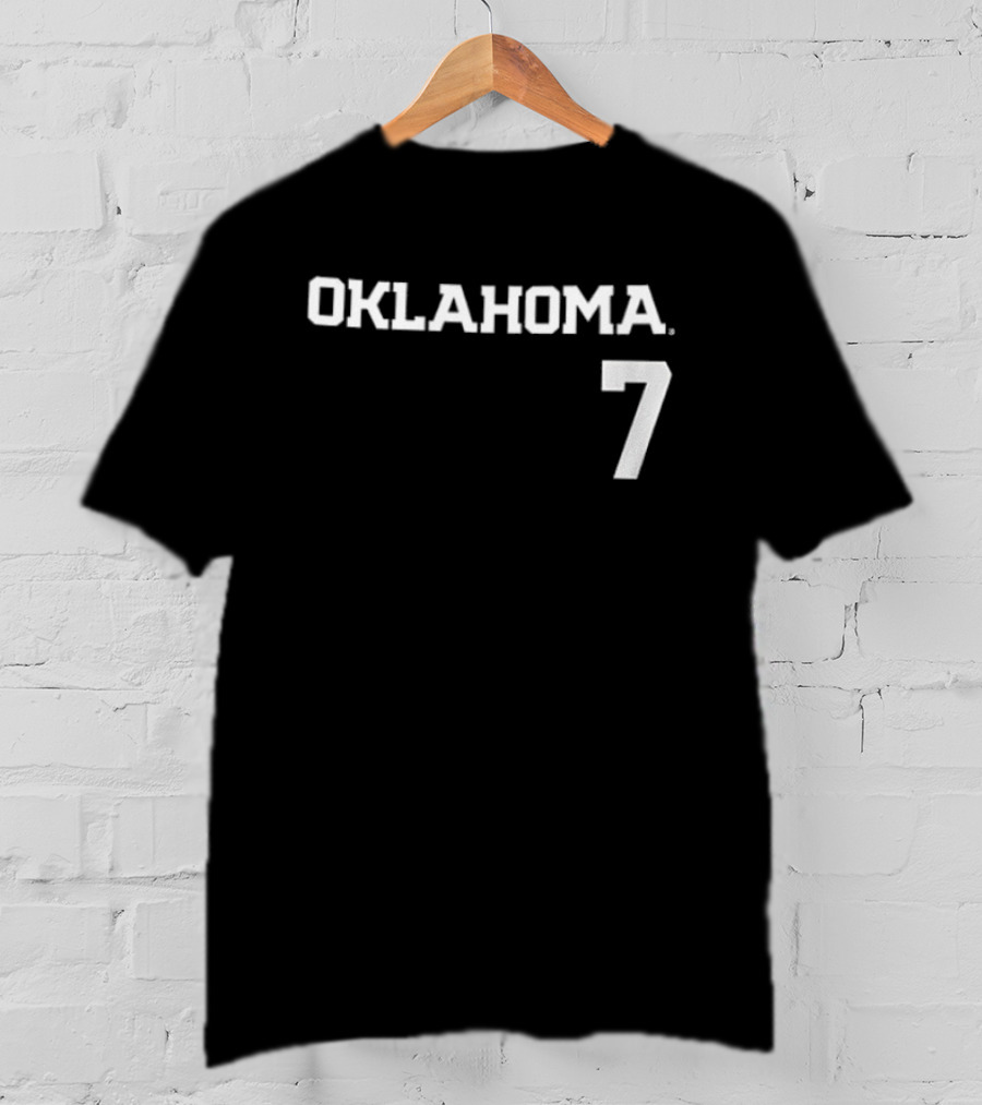 Oklahoma 7 Sooners Kasidi Pickering Softball Name And Number Two Sided T-Shirt