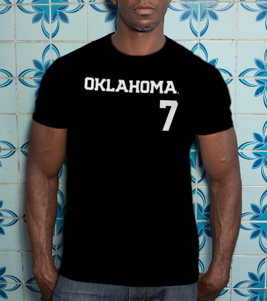 Oklahoma 7 Sooners Kasidi Pickering Softball Name And Number Two Sided T-Shirt