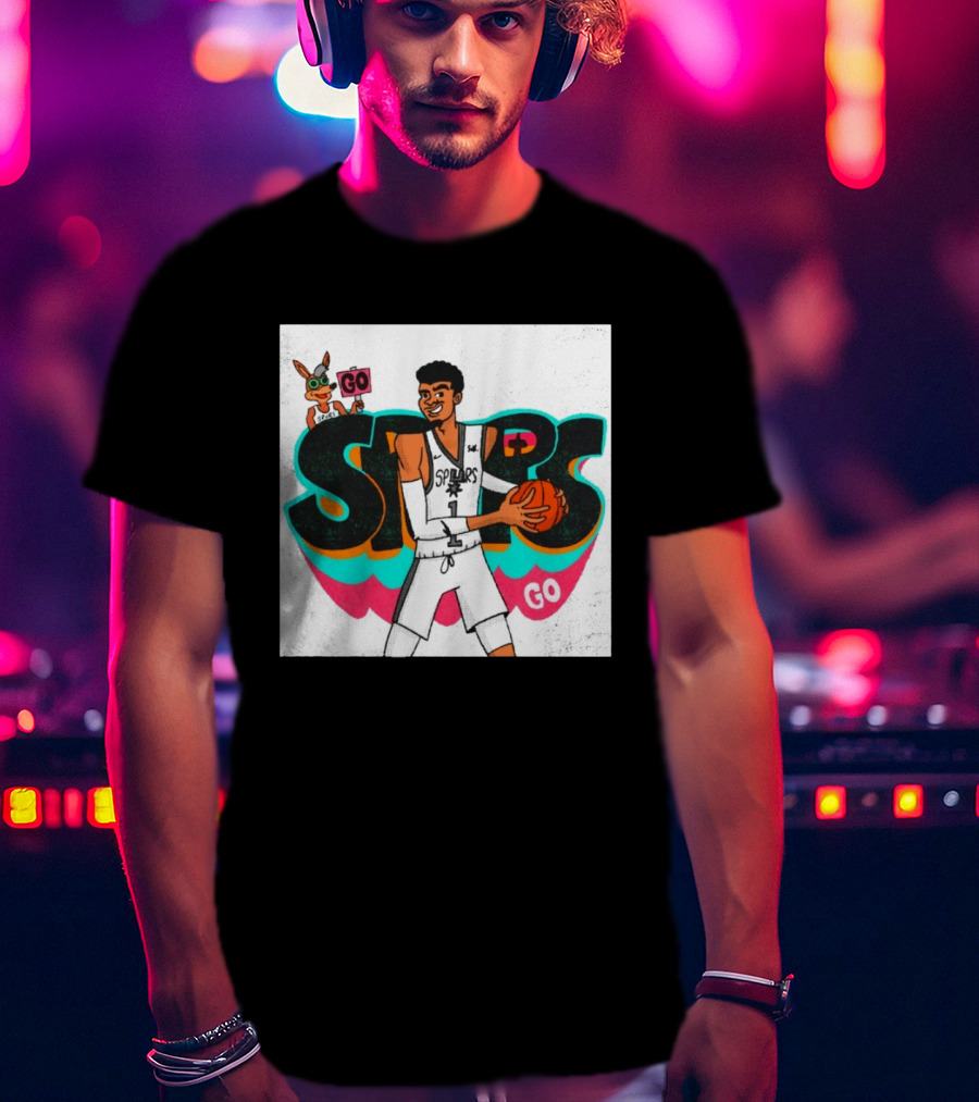 San Antonio Spurs Player Victor Wembanyama Go Spurs Go T-Shirt