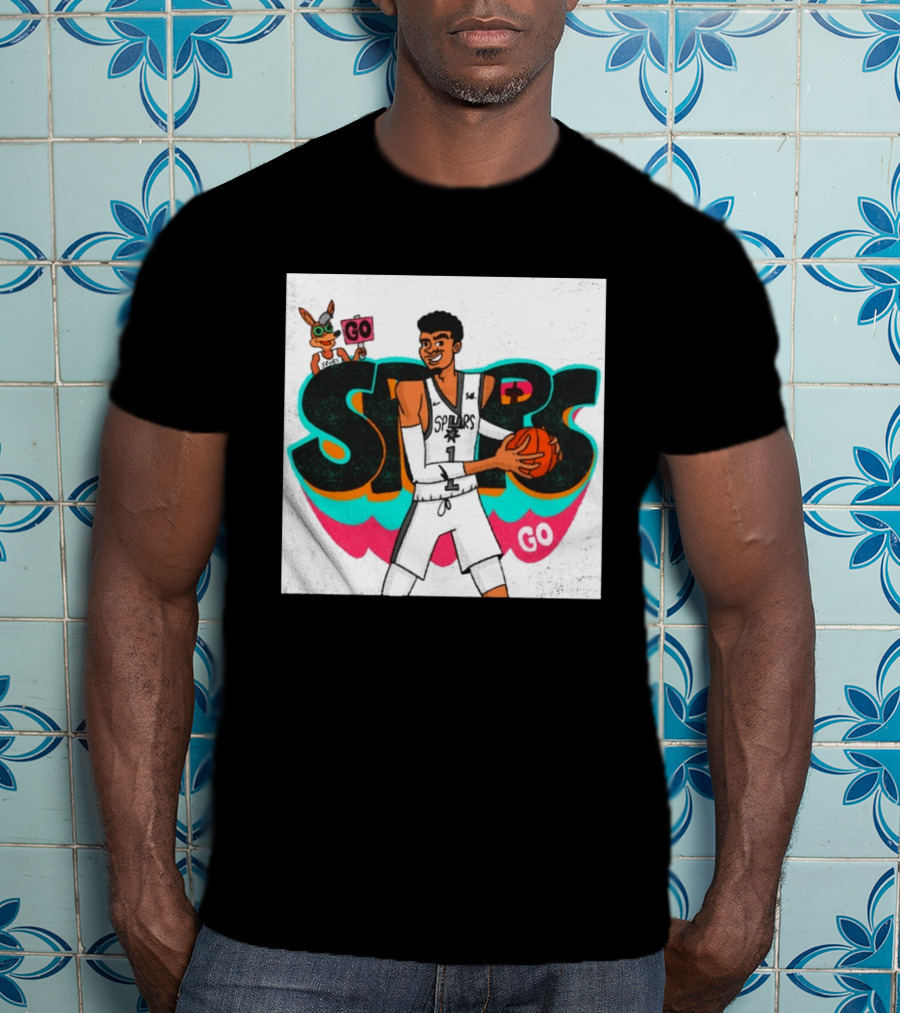 San Antonio Spurs Player Victor Wembanyama Go Spurs Go T-Shirt