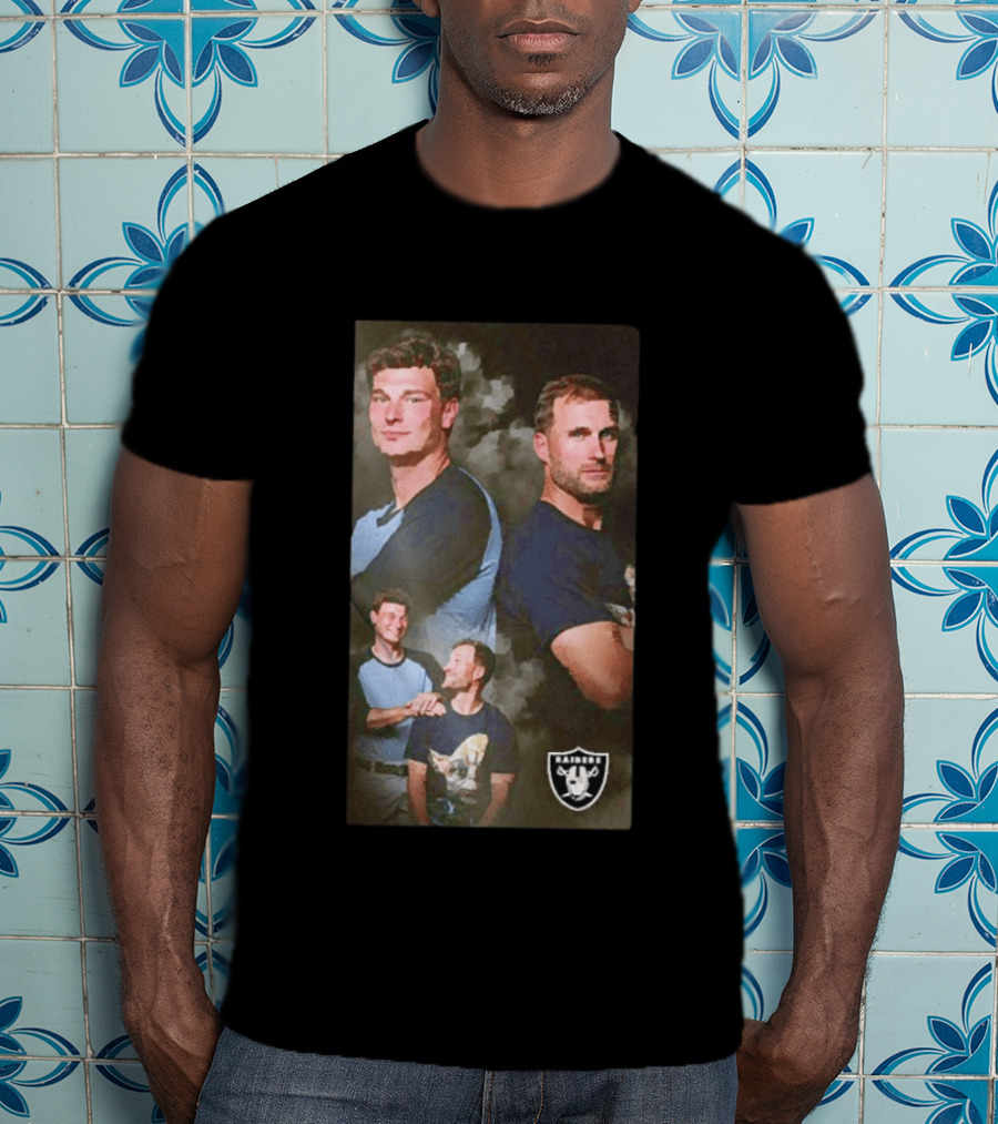 Las Vegas Raiders Kirk Cousins And Fernando Mendoza With Team T-Shirt