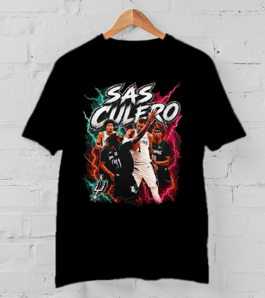 Sas Culero San Antonio Spurs Vs Minnesota Timberwolves Basketball Players T-Shirt