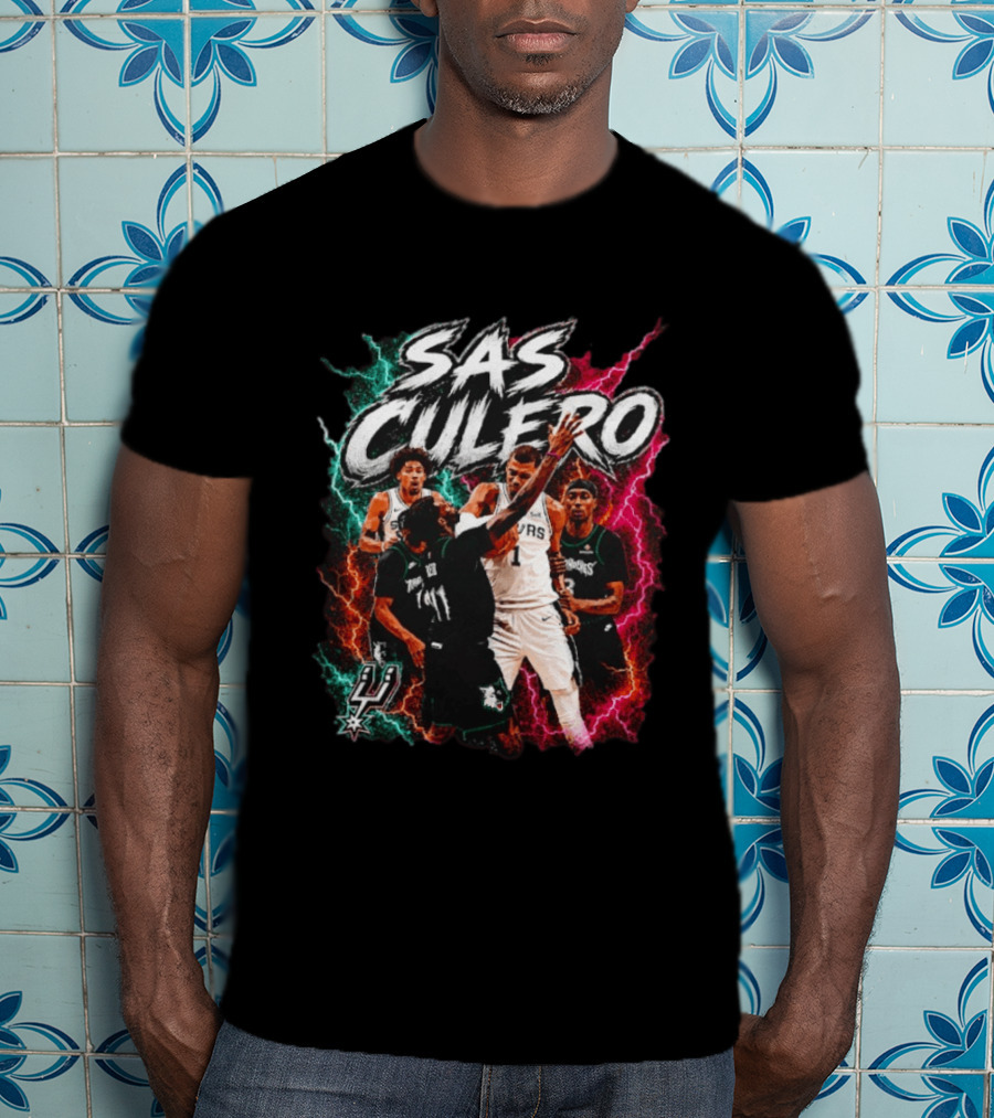 Sas Culero San Antonio Spurs Vs Minnesota Timberwolves Basketball Players T-Shirt