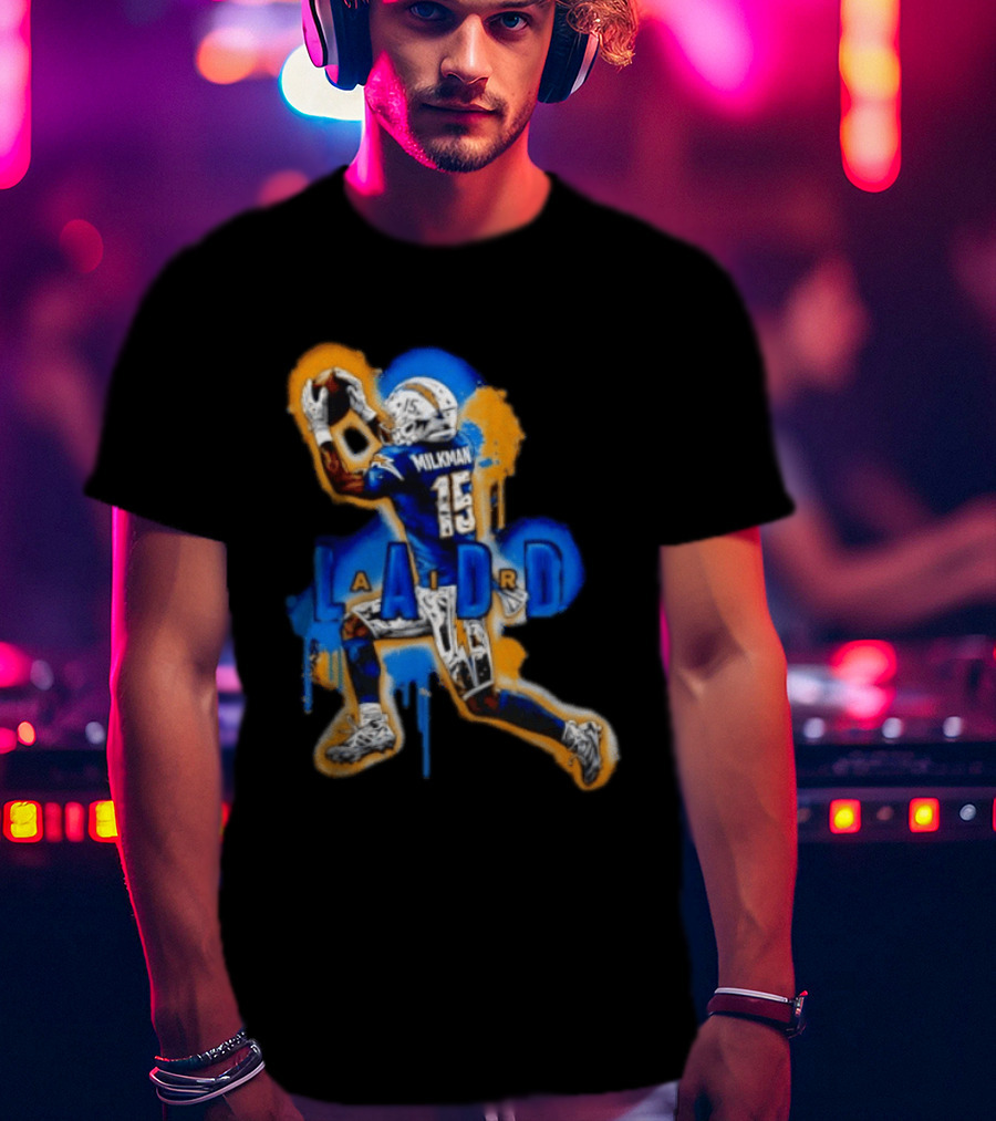 Milkman Keenan Allen 15 Ladd Air LA Los Angeles Chargers T-Shirt