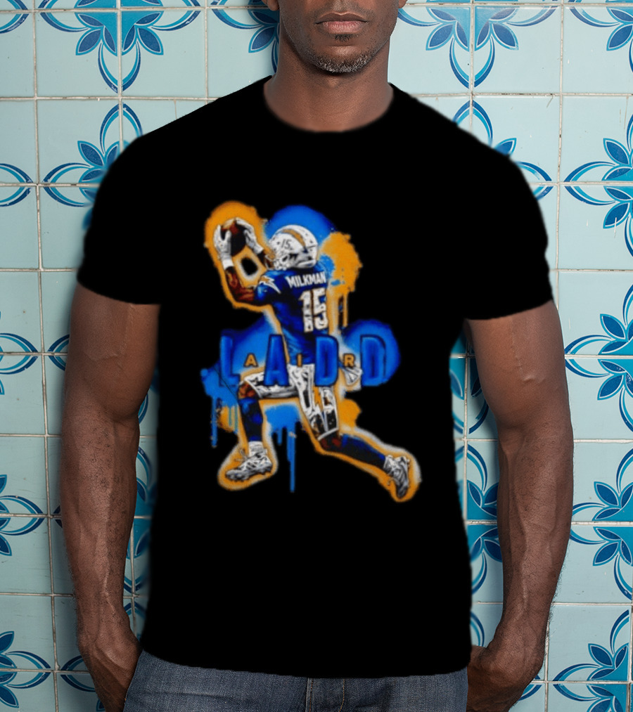 Milkman Keenan Allen 15 Ladd Air LA Los Angeles Chargers T-Shirt