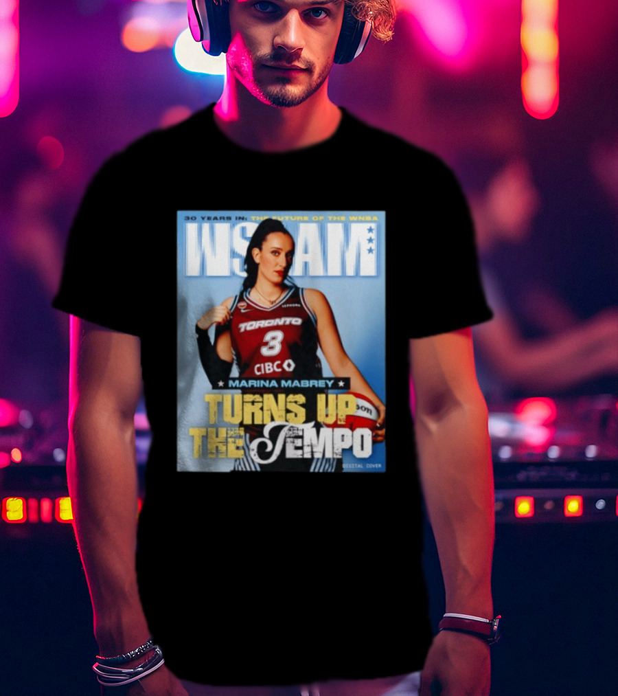 Marina Mabrey Turns Up The Tempo Toronto Basketball Slam Cover T-Shirt