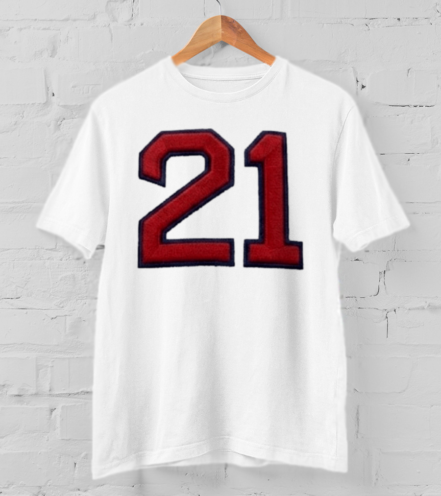 2026 Roger Clemens Boston No. 21 Hat Red 21 Embroidery T-Shirt