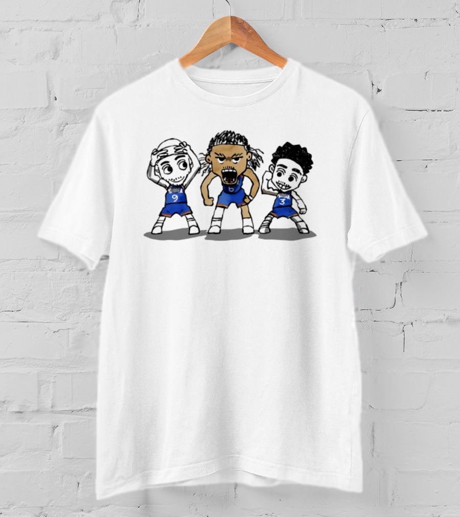 Oklahoma City Thunder Alex Caruso Jaylin Williams Jared McCain Cartoon Players T-Shirt