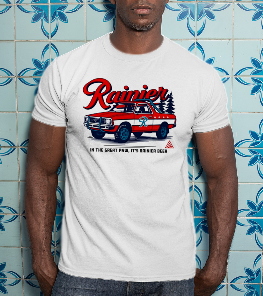 Rainier Beer Subaru Brat In The Great PNW T-Shirt