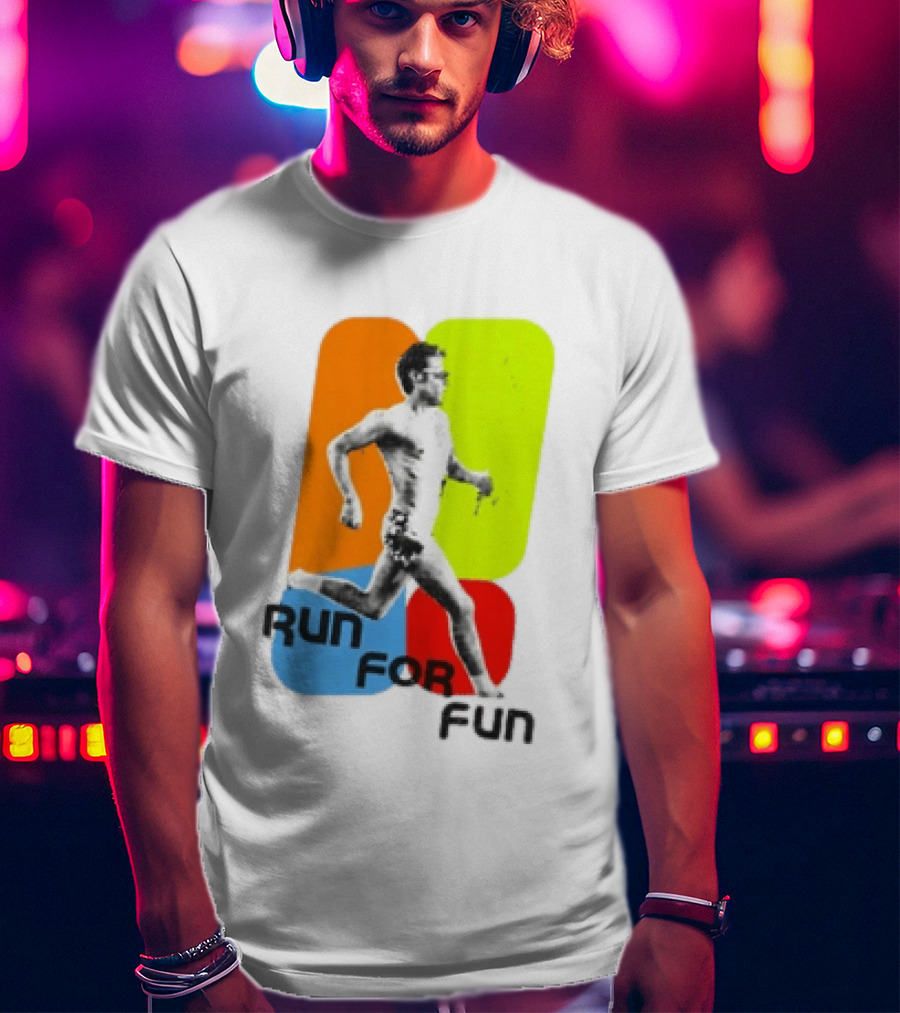 Run For Fun Harry Styles Colorful Running T-Shirt