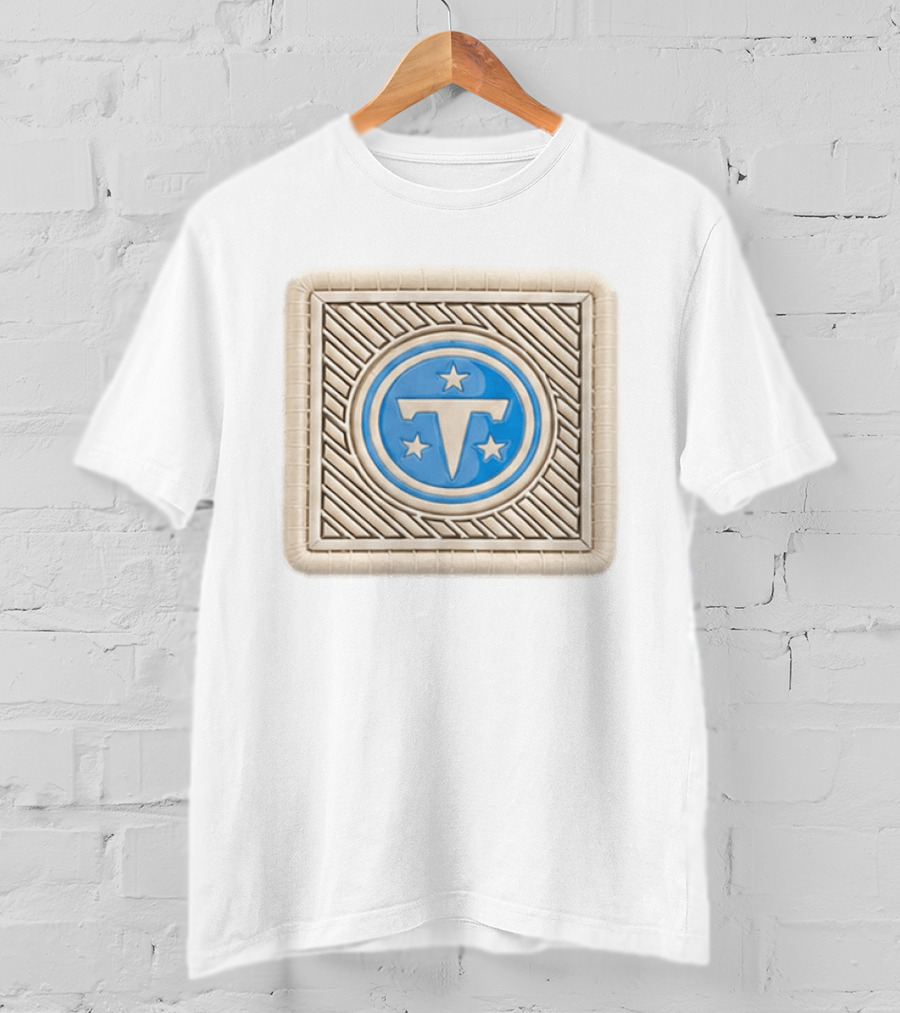 Tennessee Titans 2026 Training Camp Hat Blue With Stars Square T-Shirt