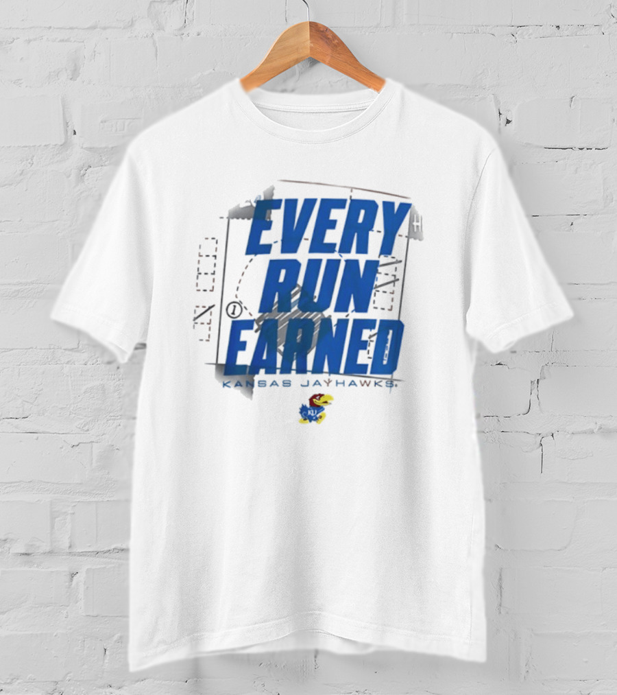Kansas Jayhawks Every Run Earned 2026 Postseason Dugout T-Shirt
