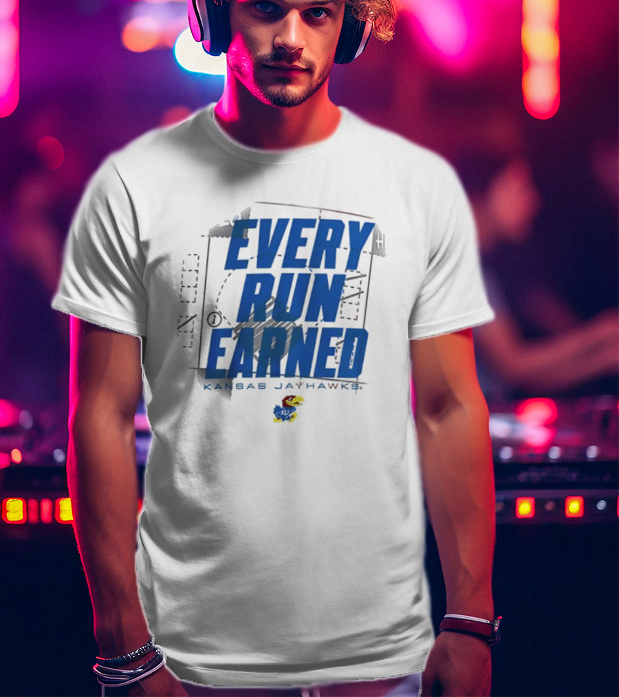 Kansas Jayhawks Every Run Earned 2026 Postseason Dugout T-Shirt