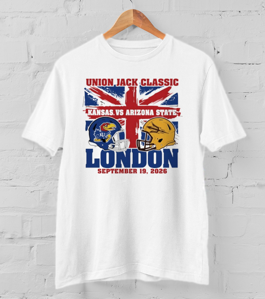 Union Jack Classic Kansas Vs Arizona State London September 19 2026 T-Shirt