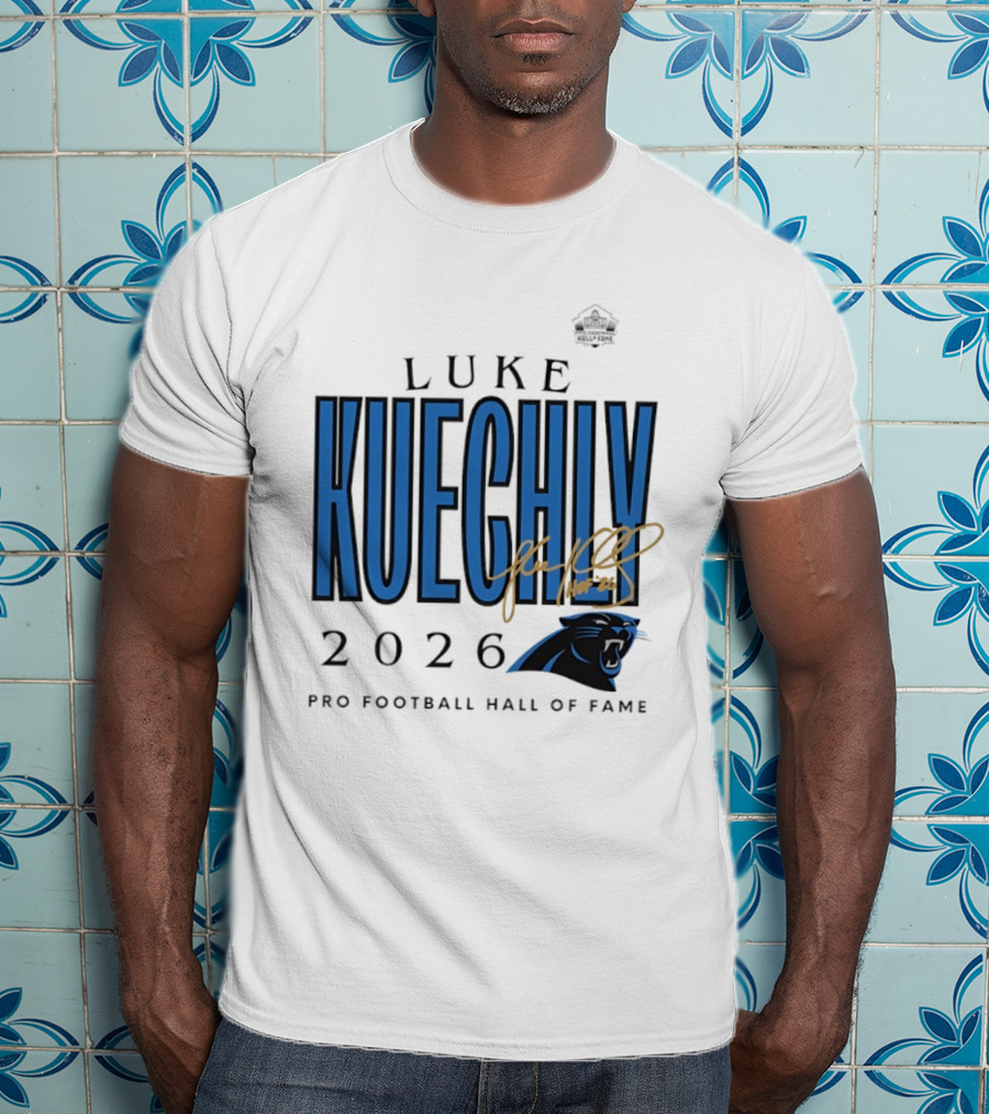 Luke Kuechly Carolina Panthers 2026 Pro Football Hall Of Fame Inductee T-Shirt
