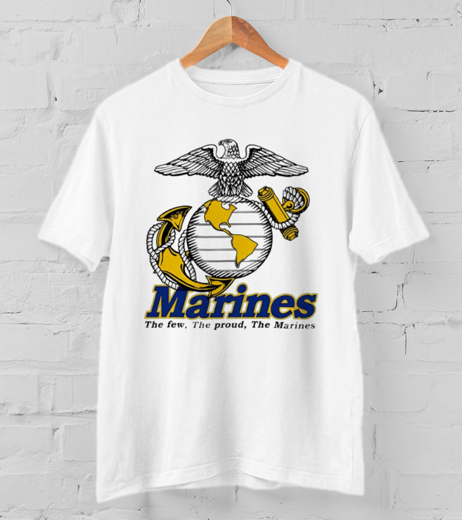 Marines The Few The Proud Eagle Globe Anchor T-Shirt