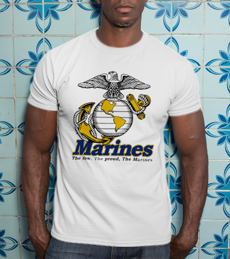 Marines The Few The Proud Eagle Globe Anchor T-Shirt