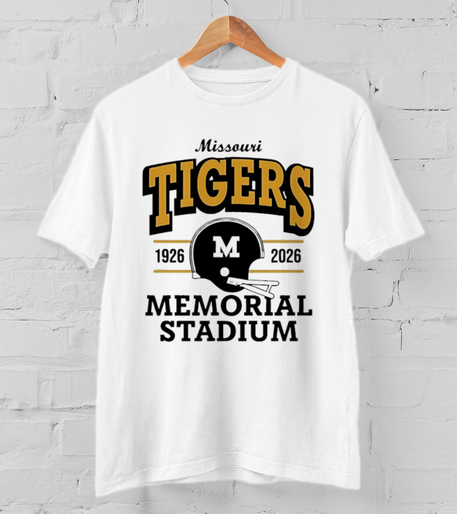 Missouri Tigers 1926 2026 Memorial Stadium Helmet T-Shirt