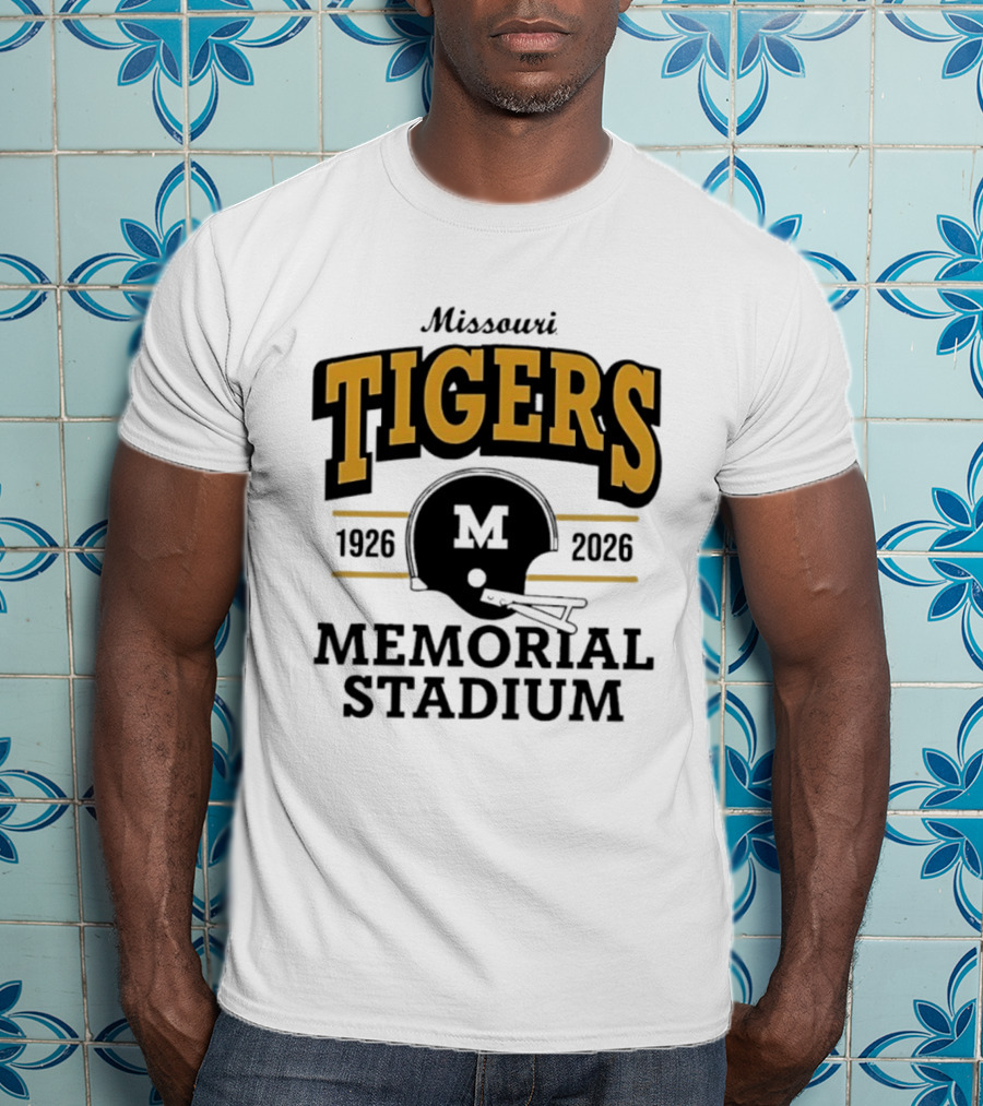 Missouri Tigers 1926 2026 Memorial Stadium Helmet T-Shirt