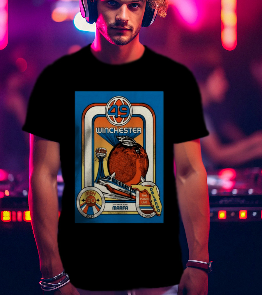 49 Winchester Orlando May 30 2026 Plaza Live Florida Special Guest Marfa T-Shirt